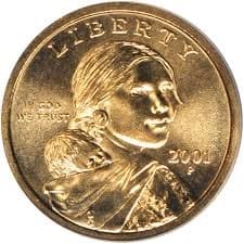 Sacagawea Coin 2001-P | Dollar Coins | Golden Dollar