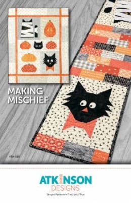 Making Mischief Cat Pattern by Atkinson Design