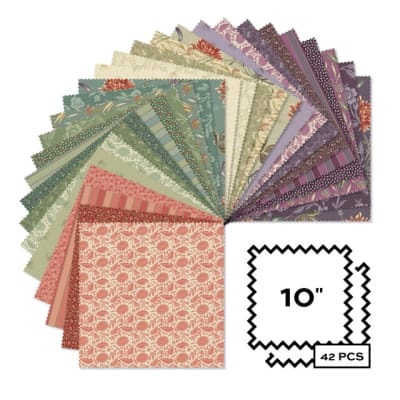 AUTUMN BOUQUET:  Layer Cake Ten Inch Squares by Renee Nanneman