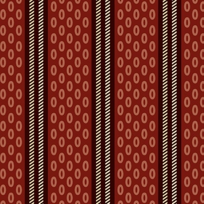 Chesapeake Oval Stripe by Di Ford-Hall Red