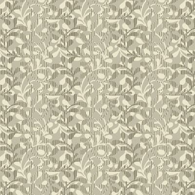 This design features a thicket of interlocked vines in cream and cocoa brown.