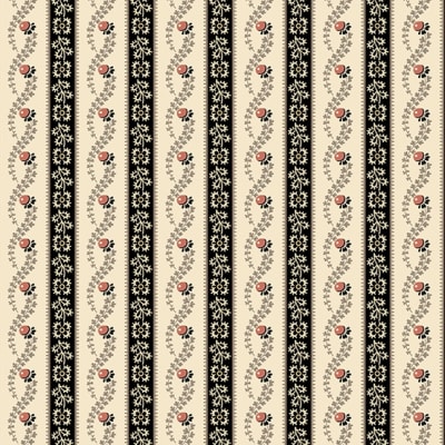 Glenfern Lodge Little Vine Black & White by Max and Louise