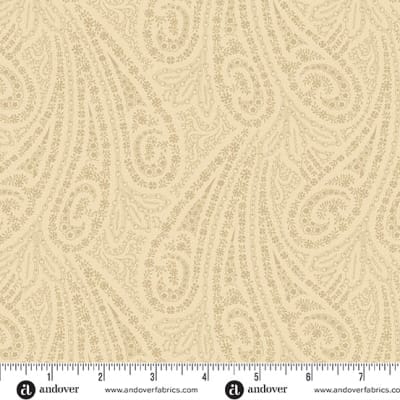 GRAND PAISLEY: Linen  by Jo Morton