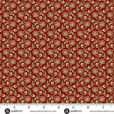 JINGLE BELL From the Heart Mulled Wine A-10350- R    by Laundry Basket Quilts