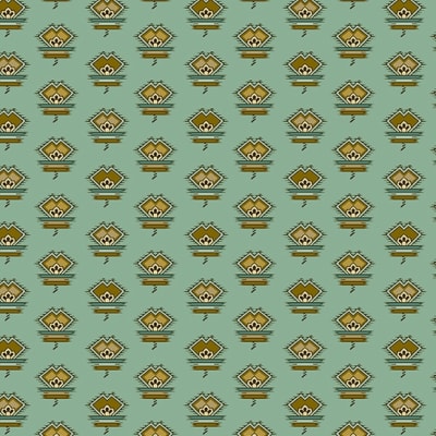 Rochester Foulard by Di Ford-Hall Teal