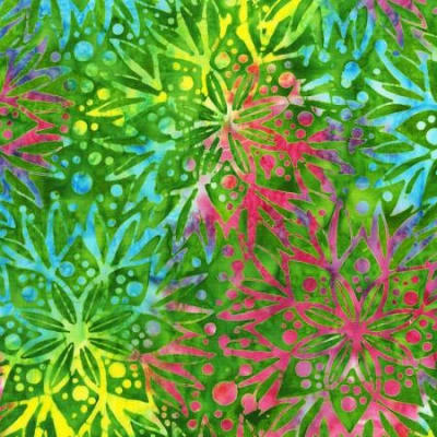 Gem Full Bloom Batik # 388Q-X Anthology Jacqueline de Jonge