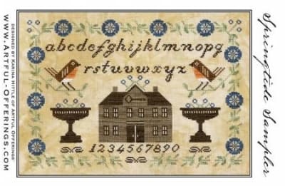 Springtide Sampler Cross Stitch Pattern by Artful Offerings