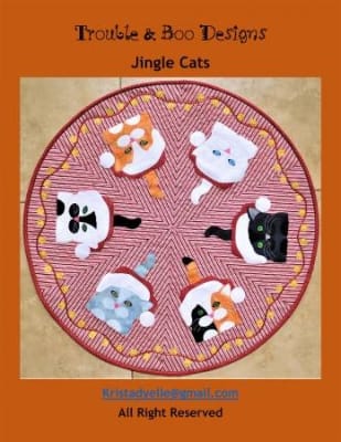 Jingle Cats Cat Quilt Pattern by Trouble & Boo