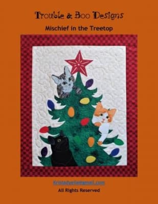 Mischief  in the Treetop Cat Quilt Pattern