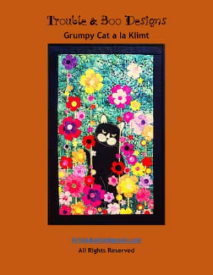 Grumpy Cat a la Klimt Quilt Pattern