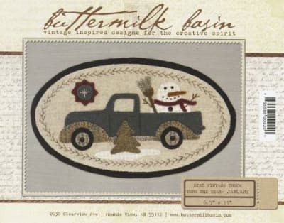 Mini Vintage Truck Thru The Year - January