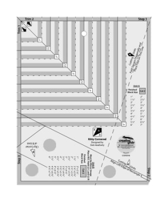 Creative Grids Quilt Ruler Kitty Cornered # CGRDH5