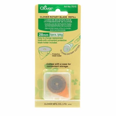 CLOVER 28mm Rotary Cutter Replacement Blade 5 Ct