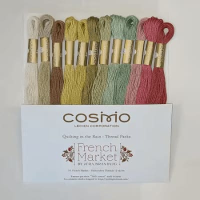 Cosmo FRENCH MARKET Embroidery Floss Pack (12 skeins)