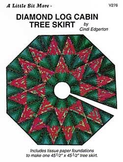 Little Bits Diamond Log Cabin Tree Skirt
