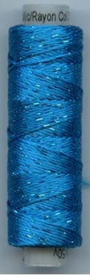 Dazzle 50 Yard Mini Spool of Sue Spargo's Dazzle Thread   BLUE DANUBE