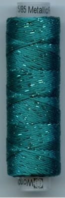 Dazzle 50 Yard Mini Spool of Sue Spargo's Dazzle Thread  Deep Peacock
