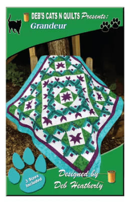 GRANDEUR Quilt Pattern by Deb's Cats N Quilts