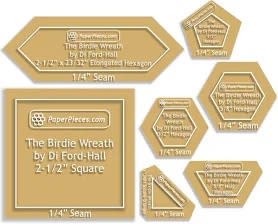 Di Ford-Hall BIRDIE WREATH PATTERN & TEMPLATE SET