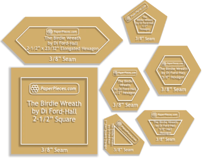 Di Ford-Hall BIRDIE WREATHTEMPLATE SET