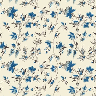 PEASHOLME GREEN:  ALEXANDRINA Blue/Cream by Margaret Mew & Judy Newman