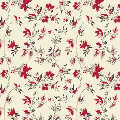 PEASHOLME GREEN:  ALEXANDRINA Red/Cream by Margaret Mew & Judy Newman