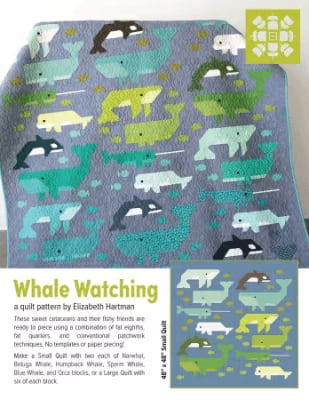 WHALE WATCHING Quilt Pattern by Elizabeth Hartman