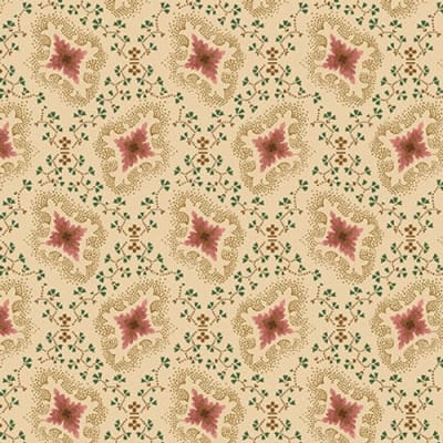 Laurent Prelude Floral Predominate Beige Vintage Fabric By The Yard –  Affordable Home Fabrics