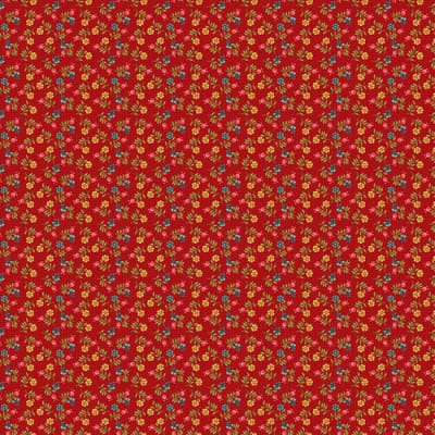 Yeoville: Tiny Calico Red by Michelle Yeo