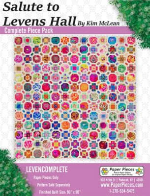 Salute to Leven's Hall Quilt Paper Piecing Packet