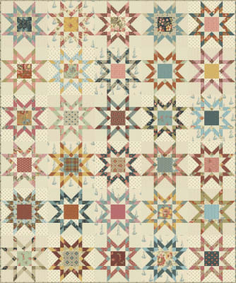 COUNTRY STAR Quilt Kit (TOP)-FARMERS DAUGHTER- by Laundry Basket Quilts