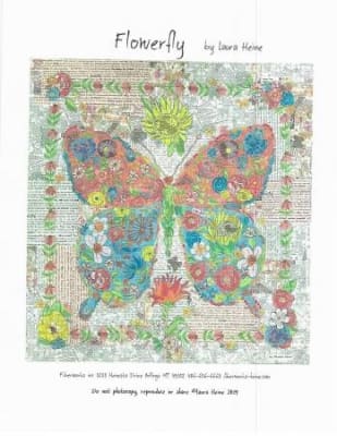 Flowerfly.. Butterfly Quilt Pattern by Laura Heine
