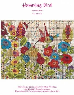 Humming Bird Collage Quilt Pattern by Laura Heine