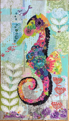 Mini Havana Seahorse Collage Quilt Pattern by Laura Heine
