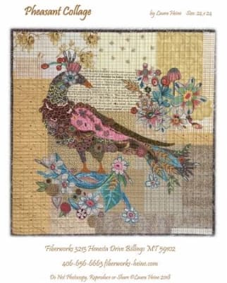 Pheasant Collage Quilt Pattern by Laura Heine