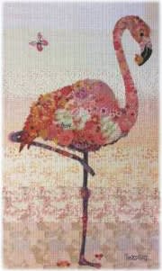 Pinkerton Flamingo Collage Quilt Pattern