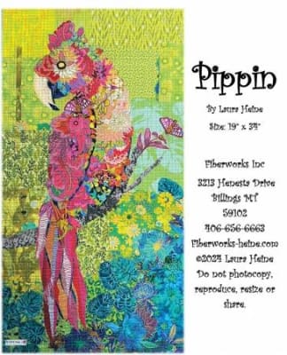Pippin Parrot Collage Quilt Pattern by Laura Heine