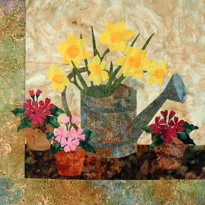 Daffodils Applique Pattern by Laundry Basket Quilts