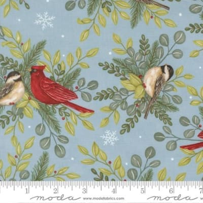 WHEN SNOW FALLS Winter Birds Sky 56170 12 by Deb Strain