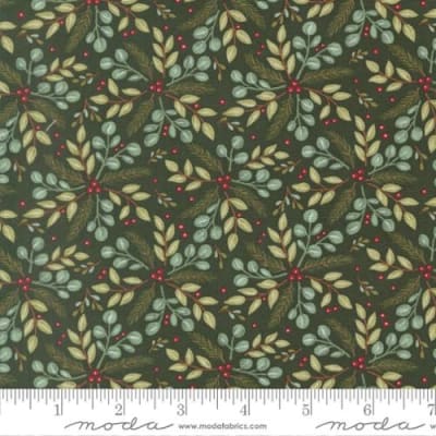 WHEN SNOW FALLS S Winter Greenery Holly  56174 16 by Deb Strain