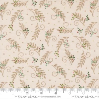 WHEN SNOW FALLS S Tossed Greenery White  56175 11 by Deb Strain