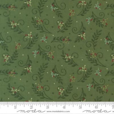 WHEN SNOW FALLS S Tossed Greenery Evergreen 56175 17 by Deb Strain