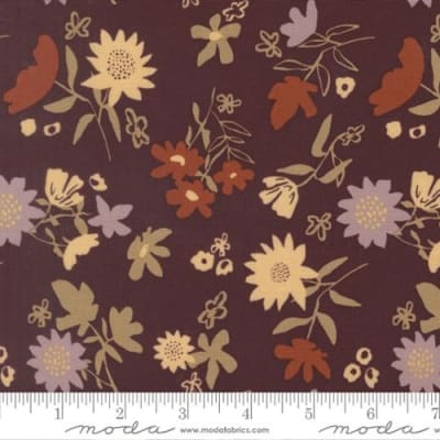 WINDFALL Playful Petals Merlot 45655 25  by Fancy That Design House