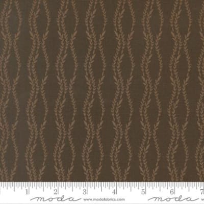 WINDFALL Vine Stripe Dark Moss 45656 22  by Fancy That Design House