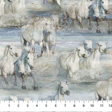 RUNNING FREE Horses -DP28589-42 by Deborah Edwardsfor Northcott Fabrics