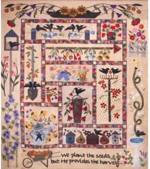 A Primitive Garden Block-of-the-Month Pattern Set