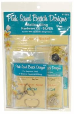 Malibu Sling Hardware Set SILVER by Pink Sand Beach Designs