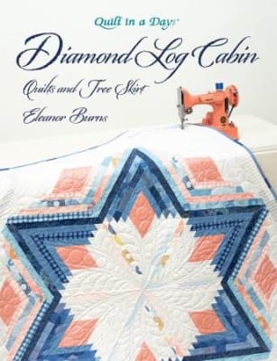 Diamond Log Cabin Christmas Tree Skirt Pattern from Quilt In A Day