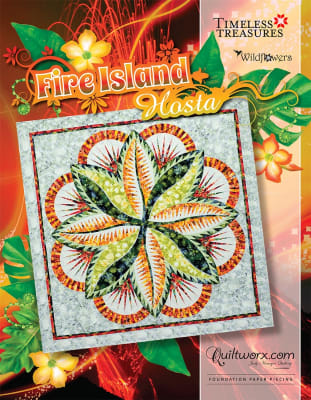 FIRE ISLAND HOSTA Foundation Paper Pieced  Quilt Pattern by Judy Niemeyer Quiltworx