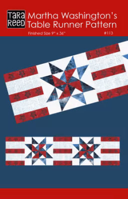 Martha Washington Table Runner Pattern by Tara Reed
